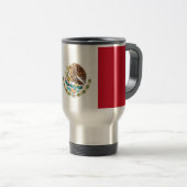 Reismok met vlag van Mexico Reisbeker (Voorkant rechts)