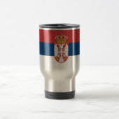 Reismok met vlag van Servië Reisbeker (Center)