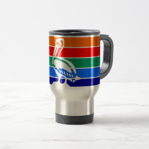Reismok met vlag van St. Petersburg Reisbeker