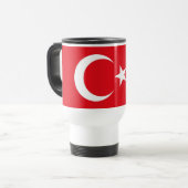 Reismok met vlag van Turkije Reisbeker (Voorkant links)
