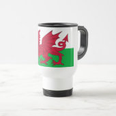Reismok met vlag van Wales Reisbeker (Voorkant rechts)