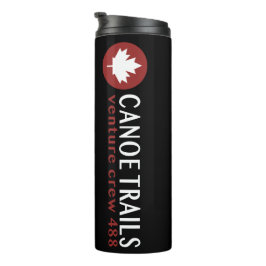 Reismok met witte blok logo thermosbeker