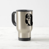 Reismokkop met puppy reisbeker (Voorkant links)