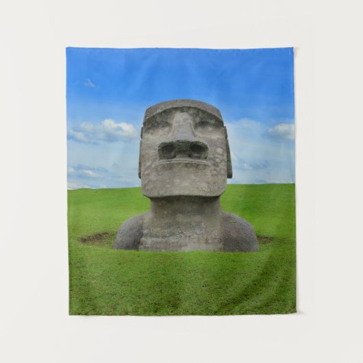 Reismonument voor moaïsche standplaats op eiland wandkleed (Voorkant)