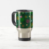 Reismug met kerstlampjes reisbeker (Voorkant links)