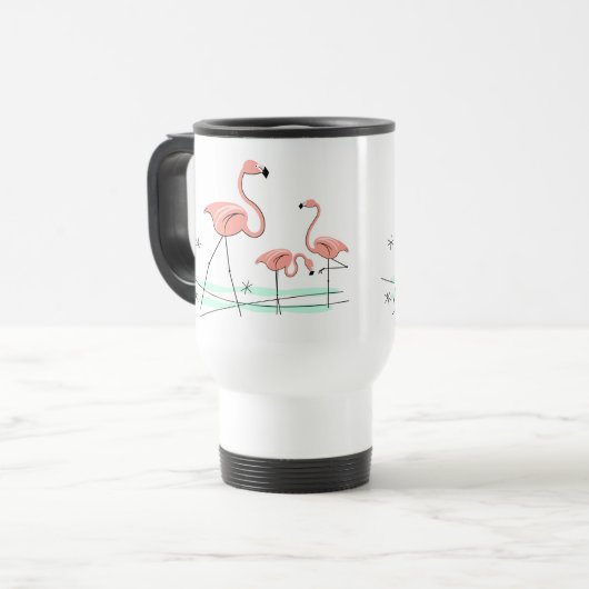 Reismug voor de Flamingo Ocean Trio 2 Reisbeker (Voorkant links)