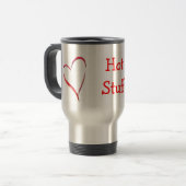 Reismug voor warme spullen reisbeker (Voorkant links)