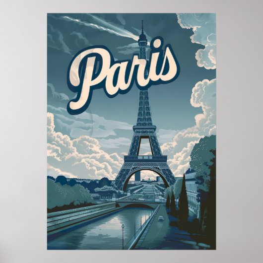 reismuur Parijs-Frankrijk Poster (Voorkant)