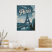 reismuur Parijs-Frankrijk Poster (Keuken)