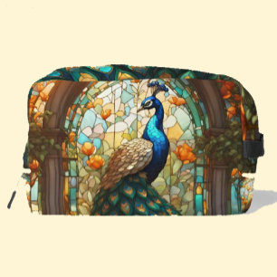 Reisnecessairetas met regenboogpauw Dopp-kit Toilettasje