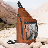 Reisoffertes Monogram Uw Foto Boho Rust Sling Bag