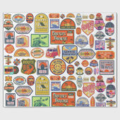 Reispapier voor rotatieperronwandelwagens cadeaupapier (Vlak)