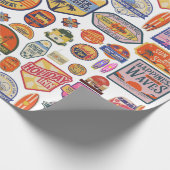 Reispapier voor rotatieperronwandelwagens cadeaupapier (Hoek)