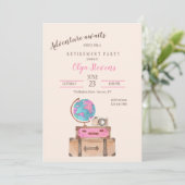 Reispartij met opzegtermijn kaart (Staand voorkant)