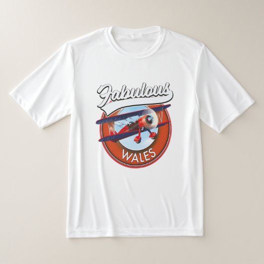 Reispatch op de retro-stijl van Fabulous Wales T-shirt (Laagn)