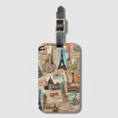 Reispatroon Aangepaste Foto & Naam Bagagelabel (Voorkant (verticaal))