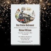 Reispensioen Rolling Party Trein Volgende Station Kaart