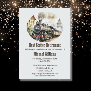 Reispensioen Rolling Party Trein Volgende Station Kaart