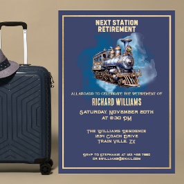 Reispensioen Rolling Trein Volgende Station Kaart