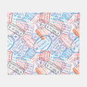 Reispictogram Fleece Deken (Voorkant (Horizontaal))