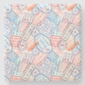 Reispictogram Stenen Onderzetter (Voorkant)