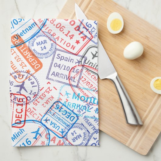 Reispictogram Theedoek (Quarter Fold)