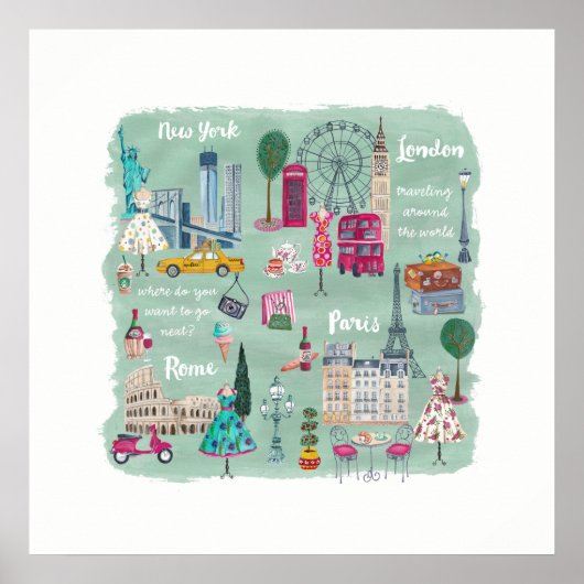 Reisplaats | Kunst ter illustratie | POSTER (Voorkant)