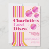 Reisplan voor het laatste disco roze vrijgezellenw kaart (Voorkant)