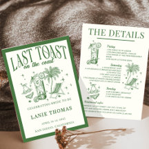 Reisplan voor vrijgezellenfeest 'Last Toast on de 
