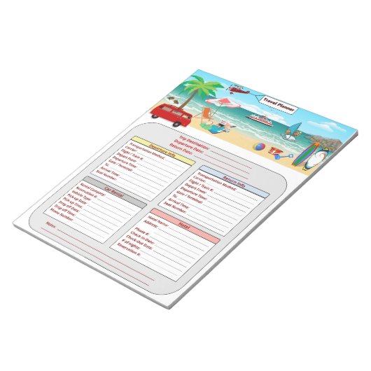 Reisplank Notitieblok (Schuin)