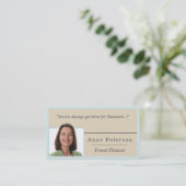 Reisplank Visitekaartje (Staand voorkant)