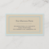 Reisplank Visitekaartje (Achterkant)