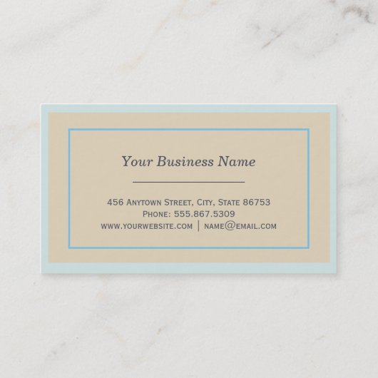 Reisplank Visitekaartje (Achterkant)