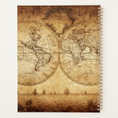 Reisplanner en tijdschrift met  ontwerp planner (Achterkant)