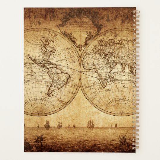 Reisplanner en tijdschrift met  ontwerp planner (Achterkant)