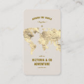 Reisplanner kaart Avontuur Tour Agency Sand Visitekaartje (Voorkant)