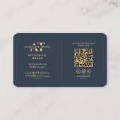 Reisplanner Reisgids Transport Blauw Modern Visitekaartje (Achterkant)