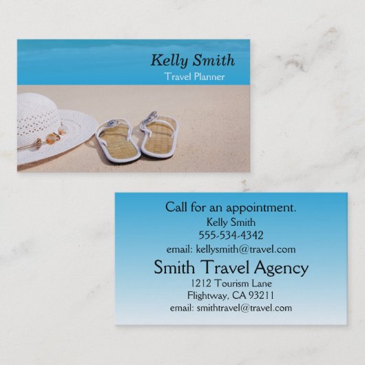 Reisplatenbureau Visitekaartje (Voorkant / Achterkant)