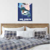 Reisplattegrond Del Norte California Canvas Afdruk (Insitu (Slaapkamer))