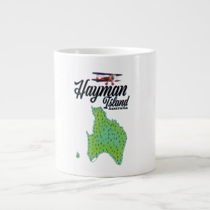Reisplattegrond uit vroeger tijden van Hayman Isla Grote Koffiekop