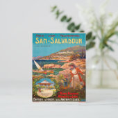 reisposter 1900 San Salvadour Briefkaart (Staand voorkant)