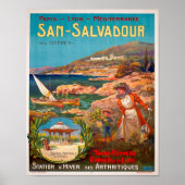  reisposter 1900 San Salvadour Poster (Voorkant)