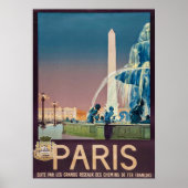 reisposter 1930 Parijs Poster (Voorkant)