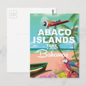 Reisposter Abaco-eilanden Briefkaart (Voorkant / Achterkant)
