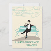 Reisposter Aix-en-Provence Frankrijk Save The Date (Voorkant)