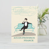 Reisposter Aix-en-Provence Frankrijk Save The Date (Staand voorkant)