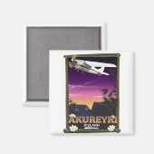 Reisposter Akureyri IJsland Magneet (Voorkant / Achterkant)