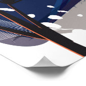 Reisposter Akureyri IJsland Poster (Hoek)