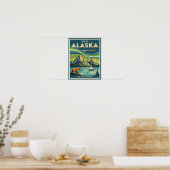 Reisposter Alaska Mid-Century Poster (Keuken)