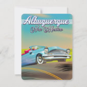 Reisposter Albuquerque New Mexico. (Achterkant)